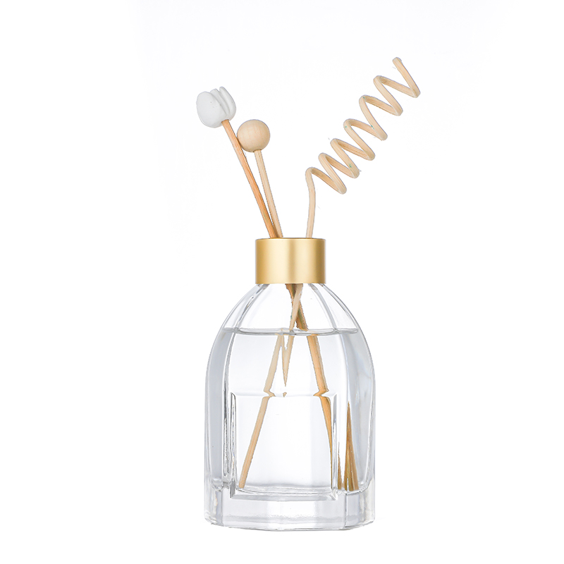 Factory best sellingDouble Wall Cappuccino Cups- 125ml 210ml 239ml Clear Round Glass Diffuser Bottles with Natural Reed Sticks Cui Can Glass detail pictures