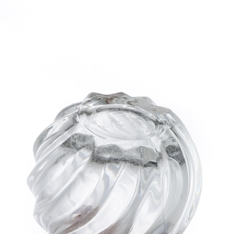 Fixed Competitive PriceYogurt Container Glass- Luxury 3.5oz 106ml 141ml 5oz Aroma Reed Diffuser Glass Bottle with Spherical Shape Cui Can Glass detail pictures