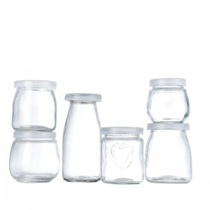 wholesale food grade yogurt glass jar