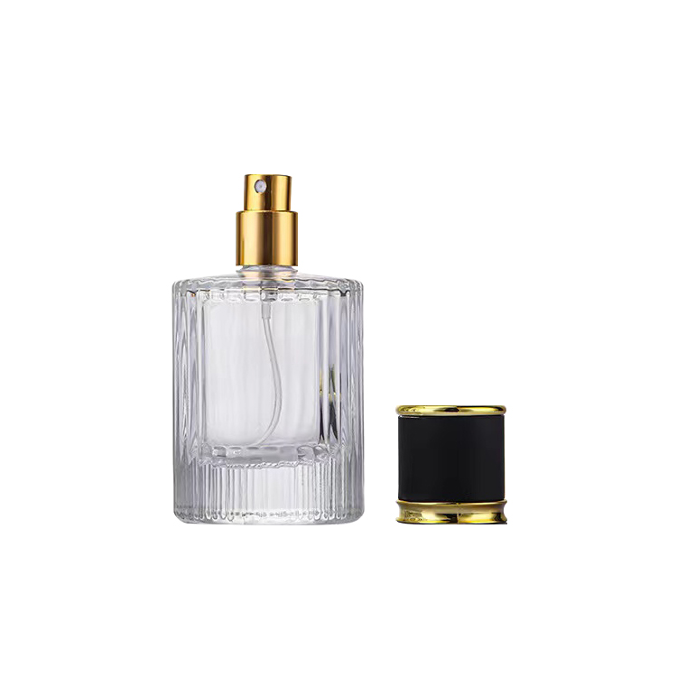 Wholesale luxurious design 50ml 100ml glass perfume spray bottles