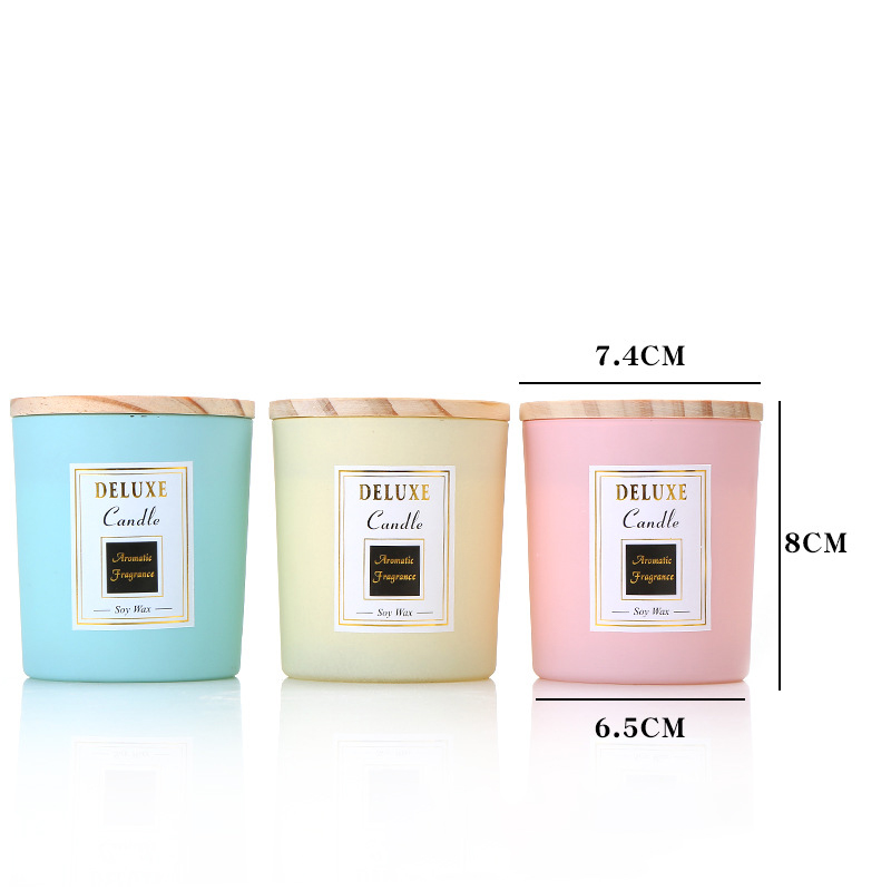 Well-designed Candle Glass Jars With Lids Wholesale - Round candle jars with lids wholesale Cui Can Glass detail pictures
