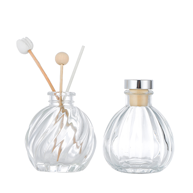 Fixed Competitive PriceYogurt Container Glass- Luxury 3.5oz 106ml 141ml 5oz Aroma Reed Diffuser Glass Bottle with Spherical Shape Cui Can Glass detail pictures