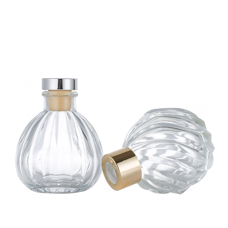 Fixed Competitive PriceYogurt Container Glass- Luxury 3.5oz 106ml 141ml 5oz Aroma Reed Diffuser Glass Bottle with Spherical Shape Cui Can Glass detail pictures