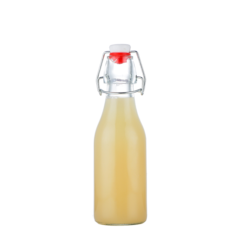 OEM Supply Swan Perfume Bottle - Wholesale Hot Selling Custom Glass Bottle 500ml Beer Bottle with Swing Top Cap Easy Open End Cui Can Glass detail pictures