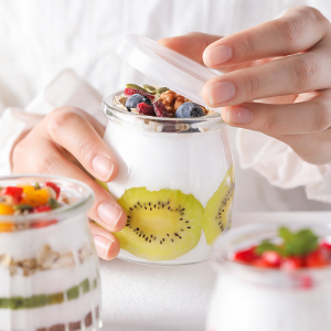wholesale food grade yogurt glass jar