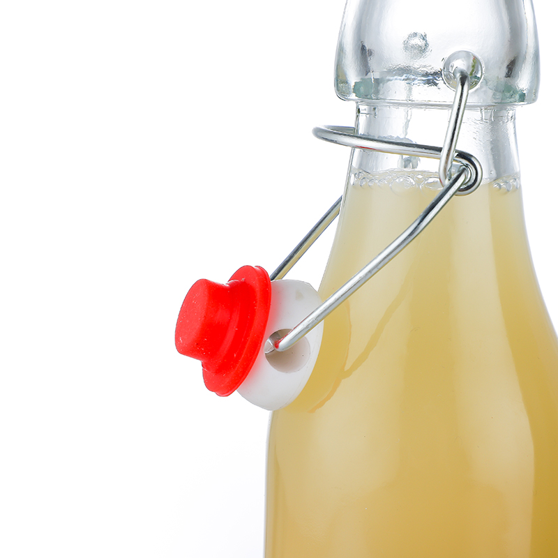 China wholesale Honey Jars Wholesale - 16 oz glass juice bottles wholesale Cui Can Glass detail pictures