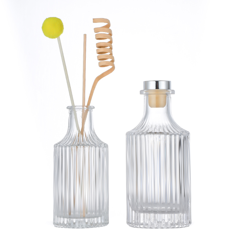 150ML 250ML Round reed diffuser glass bottles wholesale