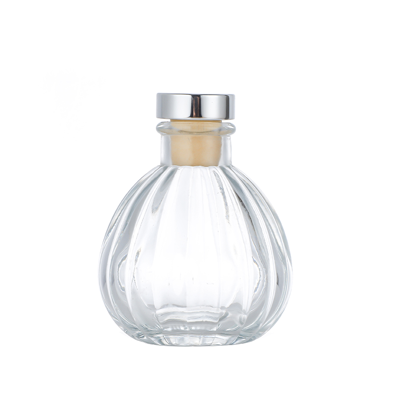 Fixed Competitive PriceYogurt Container Glass- Luxury 3.5oz 106ml 141ml 5oz Aroma Reed Diffuser Glass Bottle with Spherical Shape Cui Can Glass detail pictures