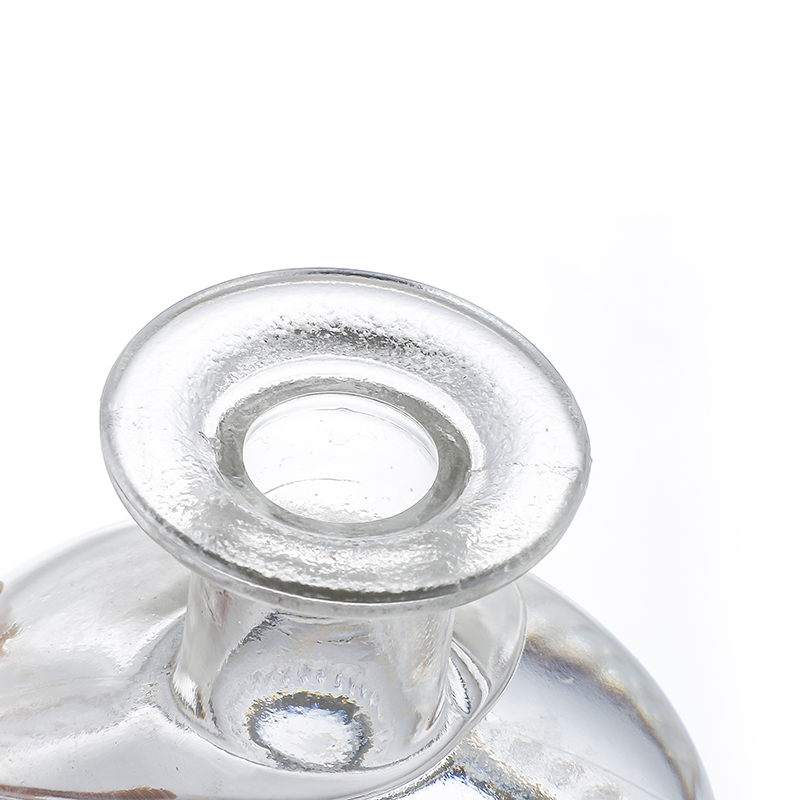 OEM/ODM Manufacturer Custom Cosmetic Jars - Round shape diffuser glass bottles wholesale Cui Can Glass detail pictures