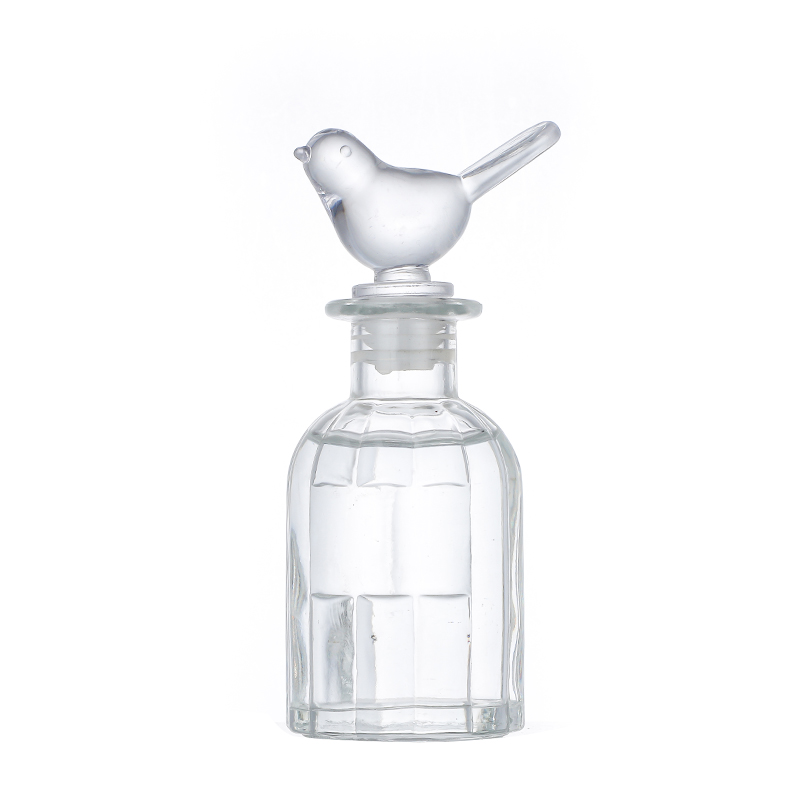 Factory best sellingDouble Wall Cappuccino Cups- 125ml 210ml 239ml Clear Round Glass Diffuser Bottles with Natural Reed Sticks Cui Can Glass detail pictures