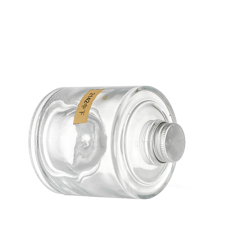 Factory Cheap HotGlass Of Rose Wine- Customized Round 285ml Whisky Rum Gin Tequila Vodka Brandy Glass Bottle With punted bottom Cui Can Glass detail pictures