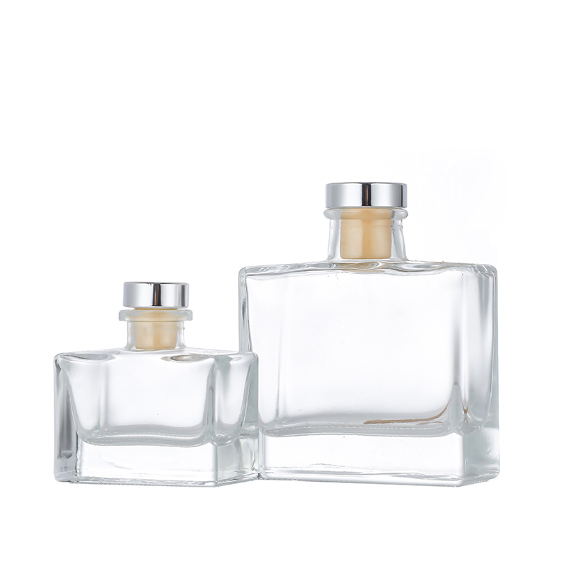 Flat square shape empty diffuser bottles wholesale