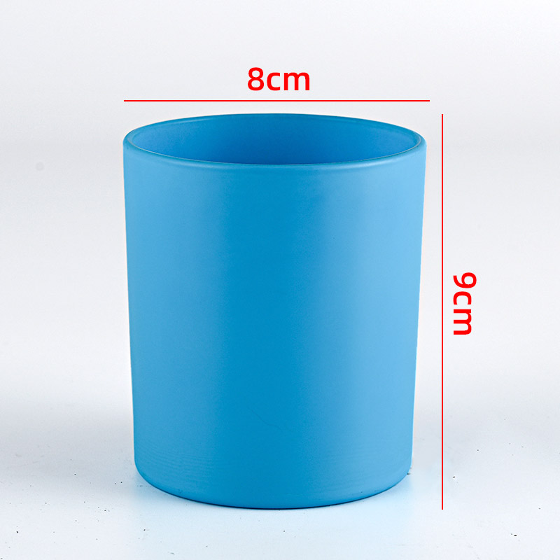 Bottom price Candle Jars Bulk Buy - frosted candle jars wholesale Cui Can Glass detail pictures