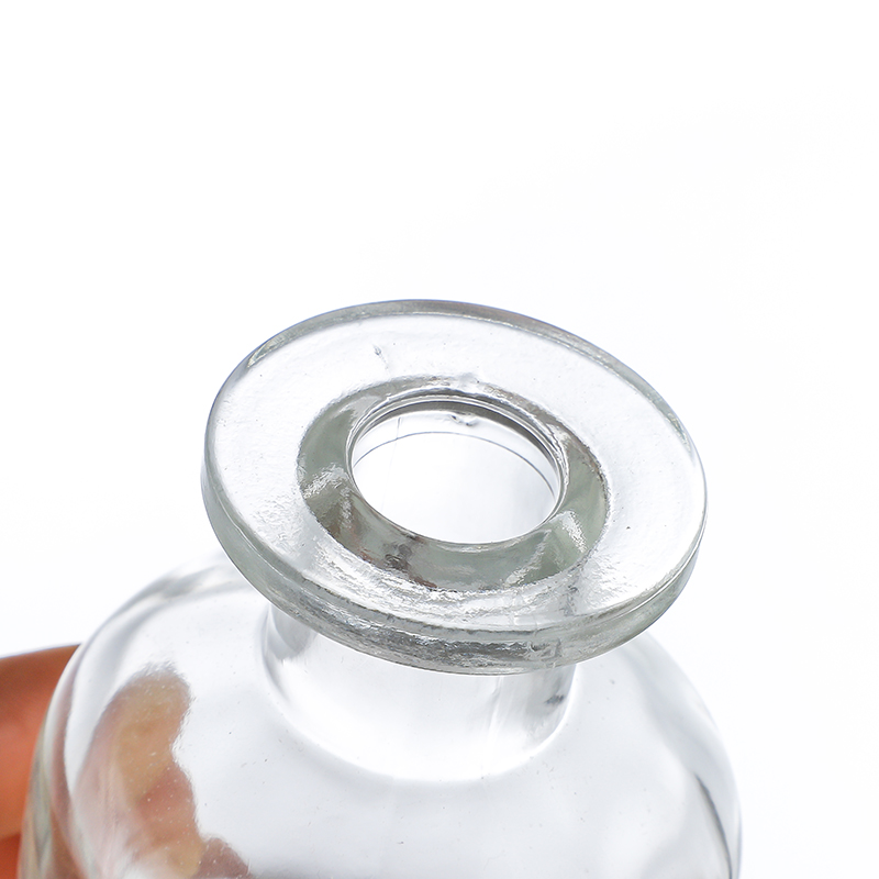 China Supplier100ml Reed Diffuser Bottles- Wholesale Free Sample Round 96ml 150ml 280ml 257ml Empty Perfume Reed Diffuser Glass Bottle Cui Can Glass detail pictures