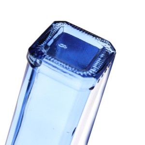 High Quality Blue Wine Bottle square bottles with screw cap wholesale (3)