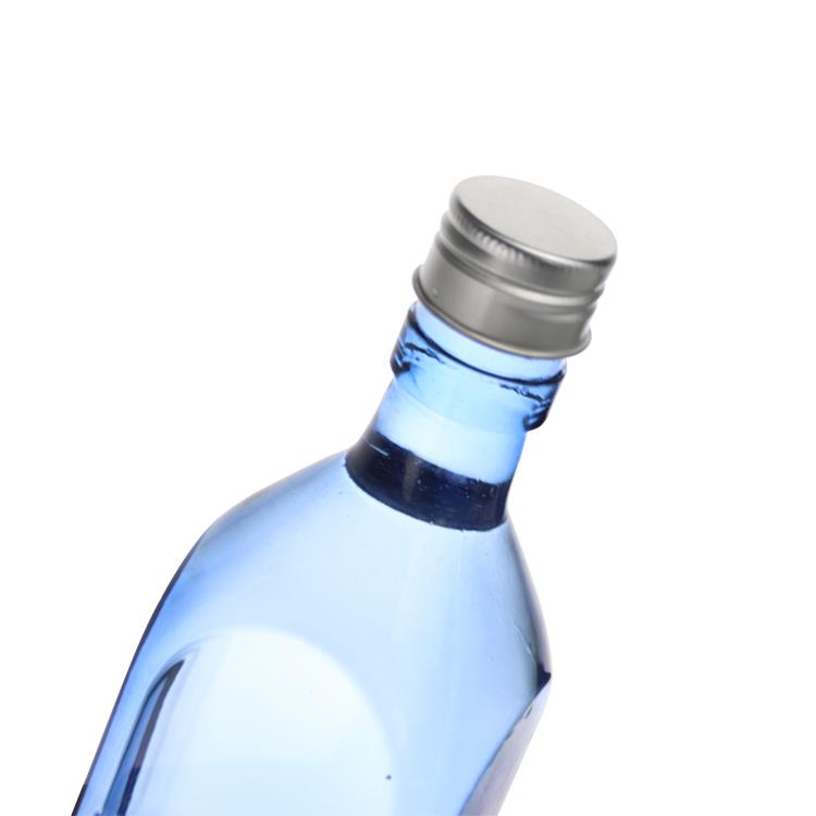 High Quality Blue Wine Bottle square bottles with screw cap wholesale (4)