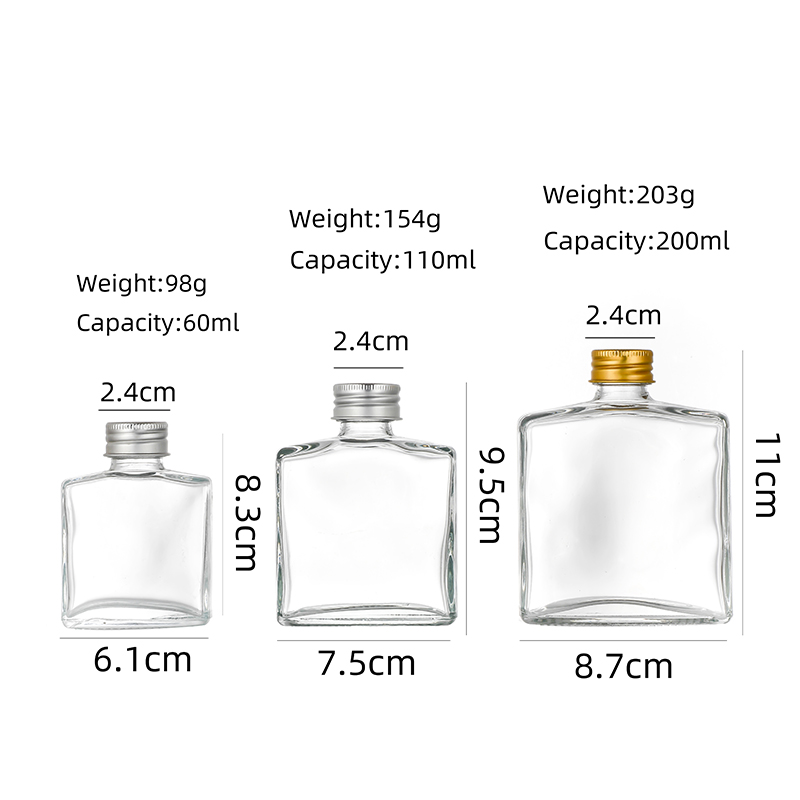 Hot-selling Wholesale Mason Jars With Lids - frosted flat cold brew coffee bottles design Cui Can Glass detail pictures