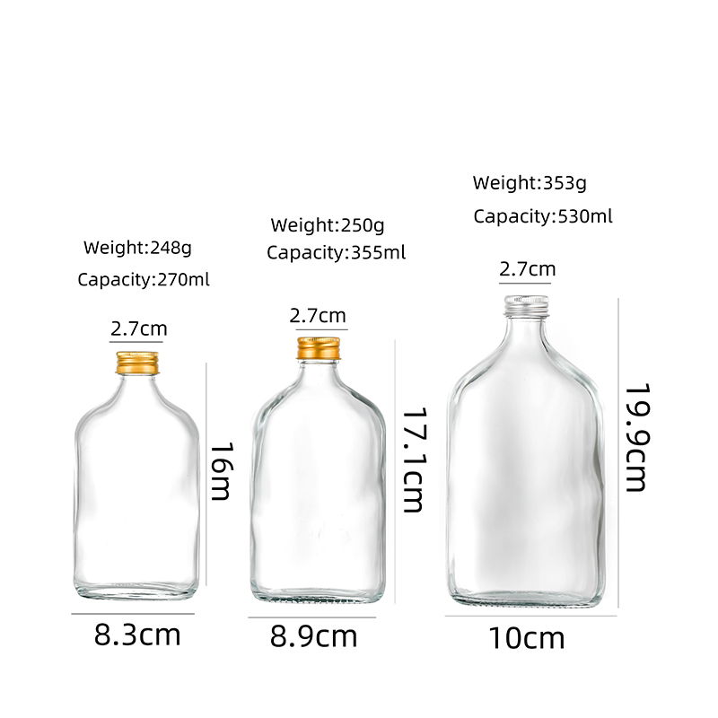 China OEM Wholesale Lotion Jars - empty juice bottles wholesale for liquor wine Cui Can Glass