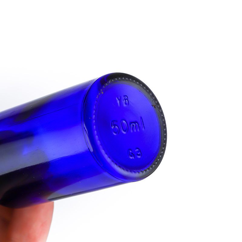 Factory Price ForClear Glass Olive Oil Dispenser- Custom Sample Size 10ml 30ml Blue Medical Glass Tincture Dropper Bottles Cui Can Glass detail pictures