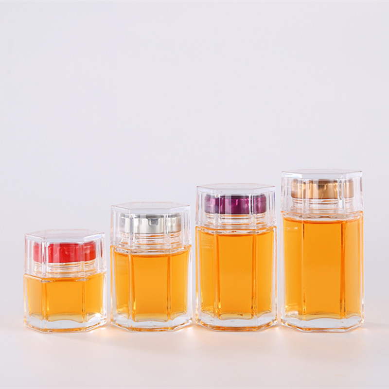 Hot Selling for  Mason Jars 8 Oz Verones 8 Oz Canning Jars  - Wholesale new design honey glass jar high quality Cui Can Glass