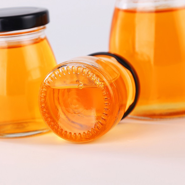Well-designed Fruit Juice In Glass Bottles - 100ML high quality pudding jar with metal lid Cui Can Glass detail pictures