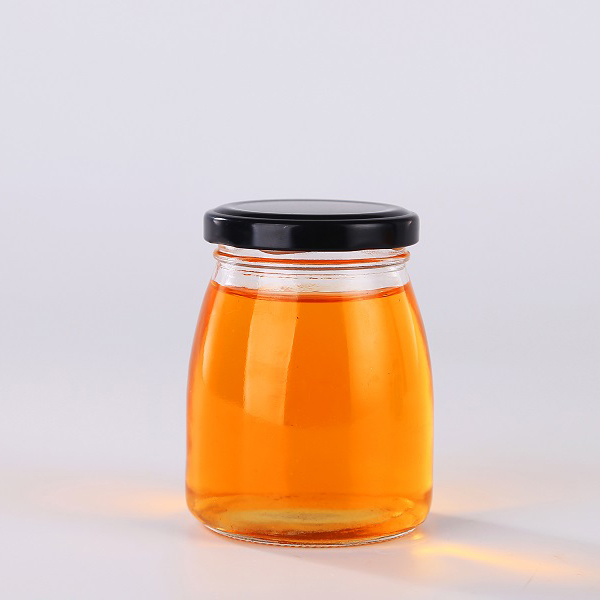 Well-designed Fruit Juice In Glass Bottles - 100ML high quality pudding jar with metal lid Cui Can Glass detail pictures