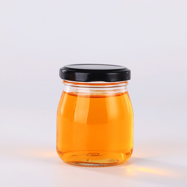 Well-designed Fruit Juice In Glass Bottles - 100ML high quality pudding jar with metal lid Cui Can Glass detail pictures