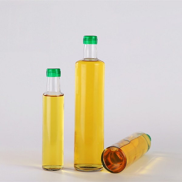 Factory Free sample  500ml Olive Oil Bottles  - round shape and square shape olive oil glass bottle  Cui Can Glass