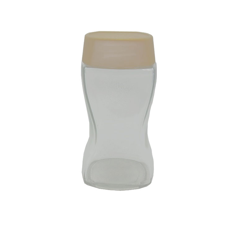 Low MOQ for  Coffee Cookie Jar  - Stocks different sizes instant glass coffee jar with plastic lid Cui Can Glass