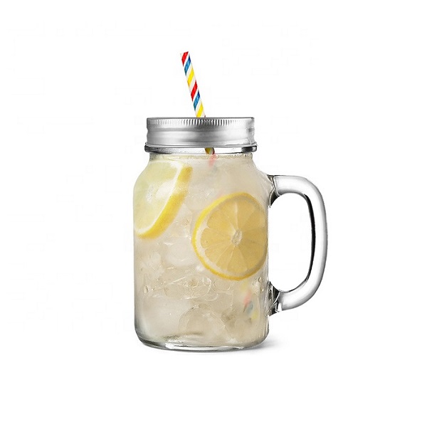 China Gold Supplier for  Glass Tea Canister  - Various design mason jar preserving glass jar with lid and straw Cui Can Glass