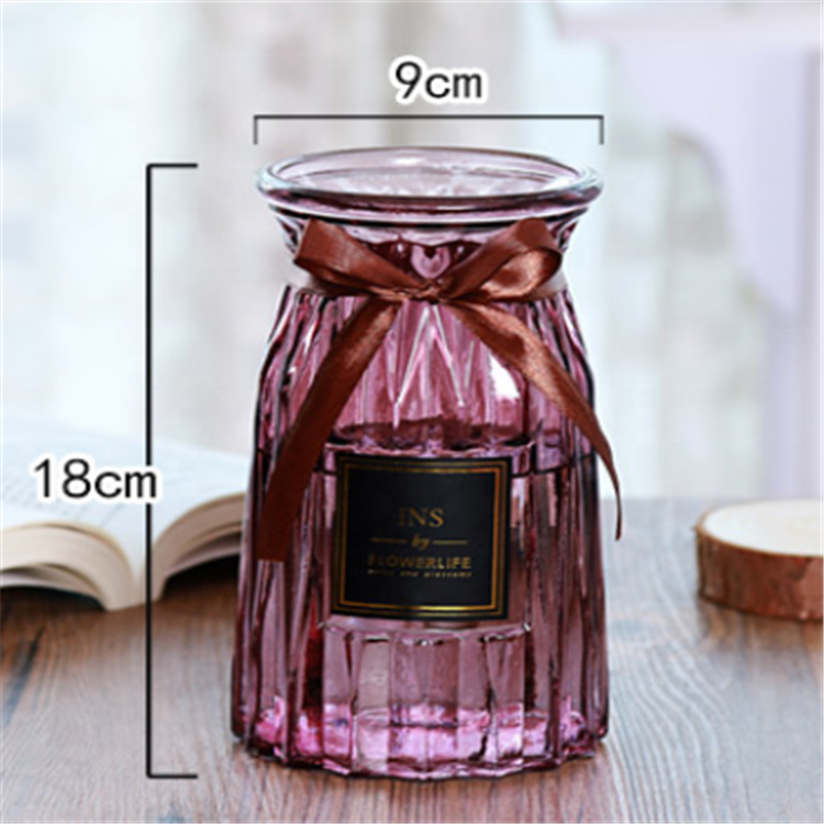 wholesale household flower decoration glass vase