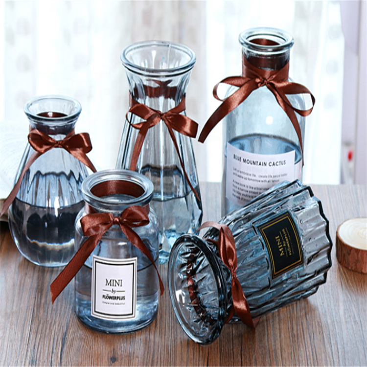 Popular Design for Modern Candle Jars Wholesale - wholesale household flower decoration glass vaseCui Can Glass detail pictures