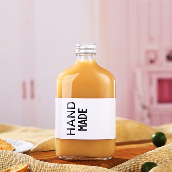 OEM China Engraved Perfume Bottle For Him - 100ml-500ml factory customized transparent flat beverage glass bottle Cui Can Glass detail pictures