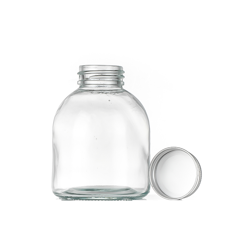 2022 High quality Diffuser Bottles Wholesale - Empty juice glass bottles wholesale Cui Can Glass detail pictures