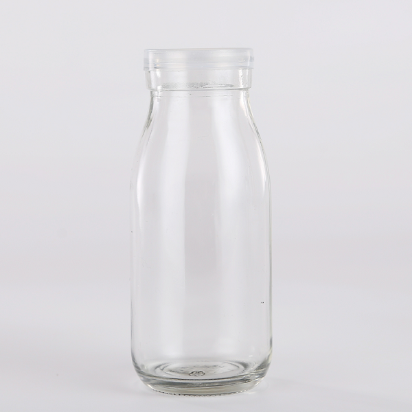 glass milk bottles with lids wholesale