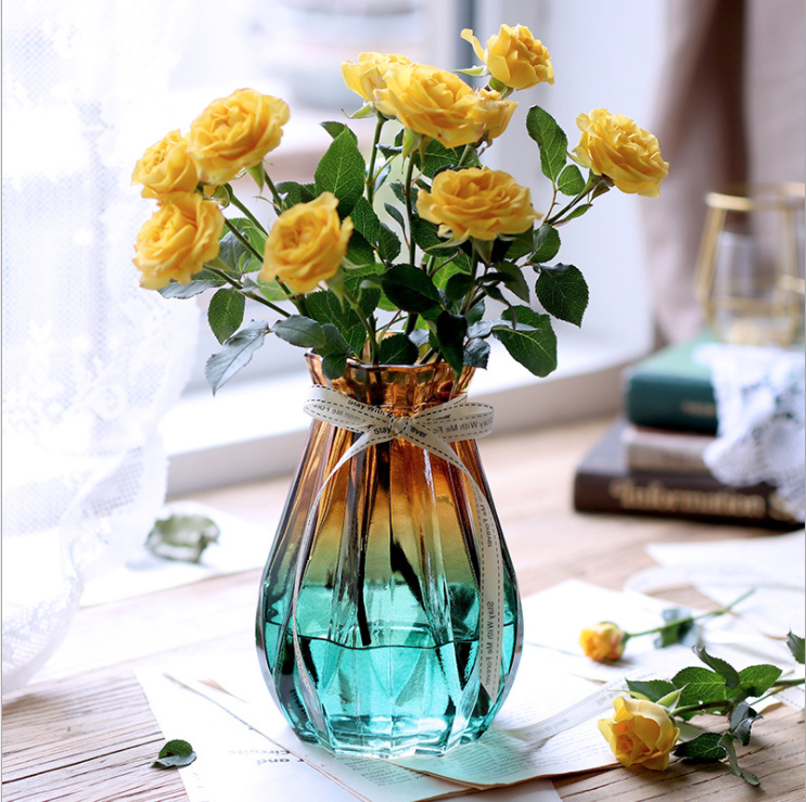 Cheapest Price Black Matte Candle Jars Wholesale - Ins style crystal glass flower vase Cui Can Glass detail pictures