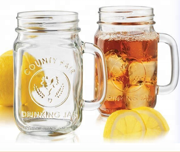 Factory makingGlass Food Jars With Lids- Mason Jar Mugs with Screw top lids, reusable straws and extra lids. Drinking Glasses Ideal for Making Overnight Oats, smoothies, Cocktails, Picnics Pint 500ml 16oz Maison Cui Can Glass detail pictures