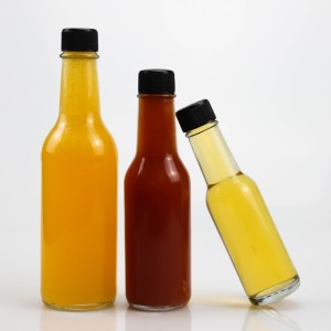 Hot sell 3oz 5oz 8oz kechup woozy glass bottle wholesale