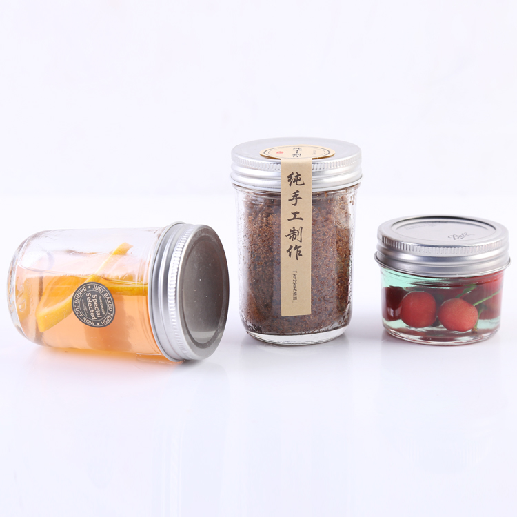 OEM/ODM Supplier  Glass Jars For Jam Wholesale  - Wholesale Caviar Jar Honey Bottle Jam Jar with Curled Tinplate Lid Cui Can Glass