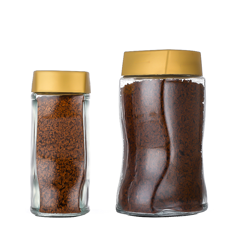 Original FactoryJars Of Honey For Sale- 455ml 15oz 885ml 29.50ozBest cheap airtight Coffee Honey Glass storage jars with Plastic lids Cui Can Glass detail pictures