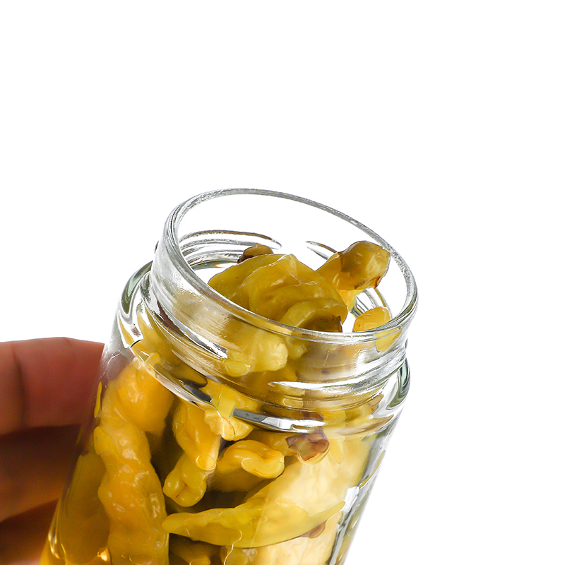 Professional China Unique Tea Coffee Sugar Canisters- Straight Round Design 5 oz 6 oz 7 oz Luxury Food Honey Coffee Storage Jar Mason Glass Jar set Canning Jar For Pickles And Kitchen Storage Cui Can Glass detail pictures