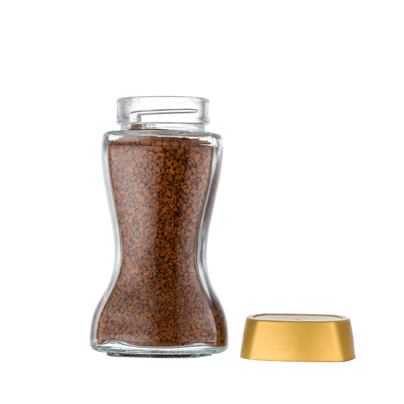 Original FactoryJars Of Honey For Sale- 455ml 15oz 885ml 29.50ozBest cheap airtight Coffee Honey Glass storage jars with Plastic lids Cui Can Glass detail pictures